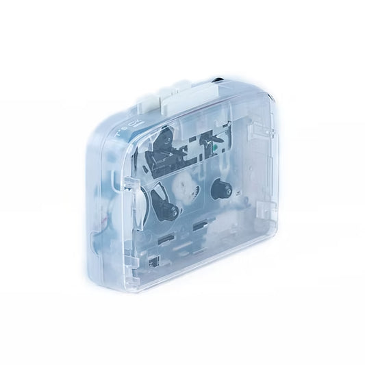 Walkman transparente para reproducir cintas de cassette 