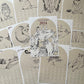 Hojas del calendario para anotaciones de laura agusti con ilustraciones de Gatos