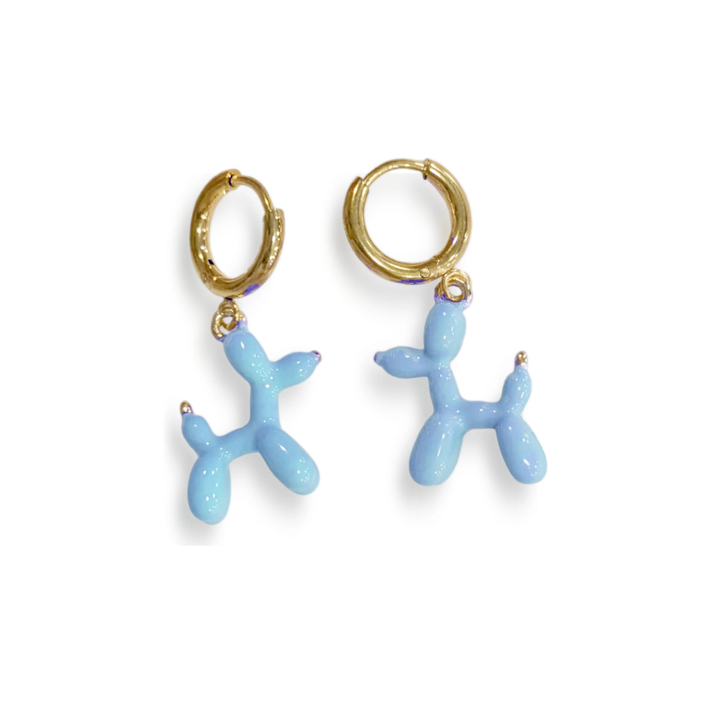 Pendientes arete Perro Caniche de Globos de colores