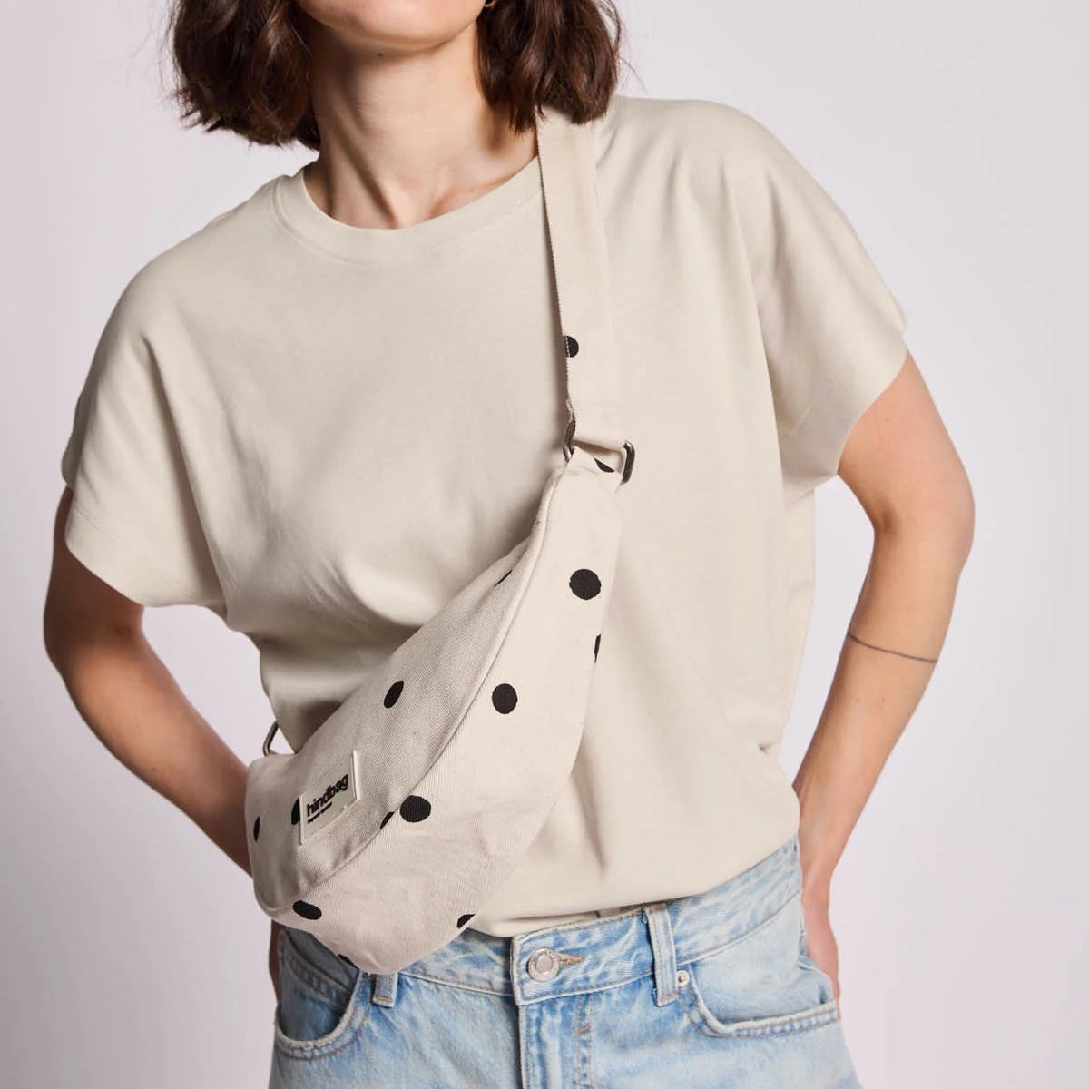 Riñonera crema con lunares Andrea - Hindbag