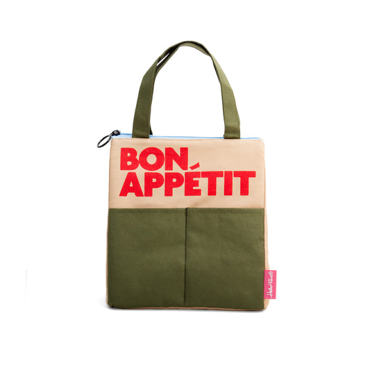 Bolsa de almuerzo isotérmica bon appétit verde de Helio Ferretti