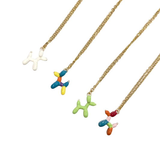collares de perro caniche de globos de colores