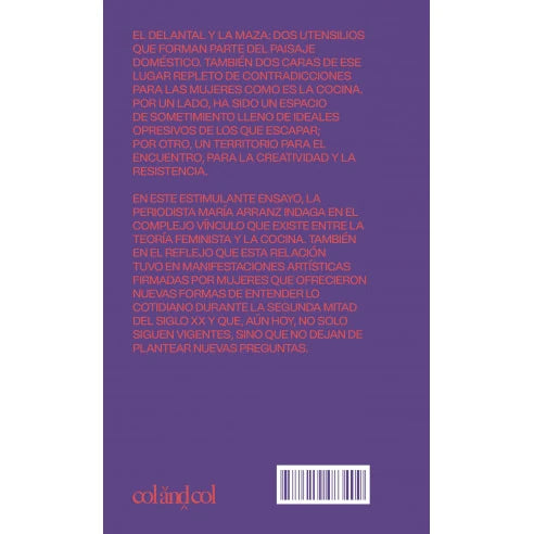 contraportada del libro el delantal y la maza de maría arranz 