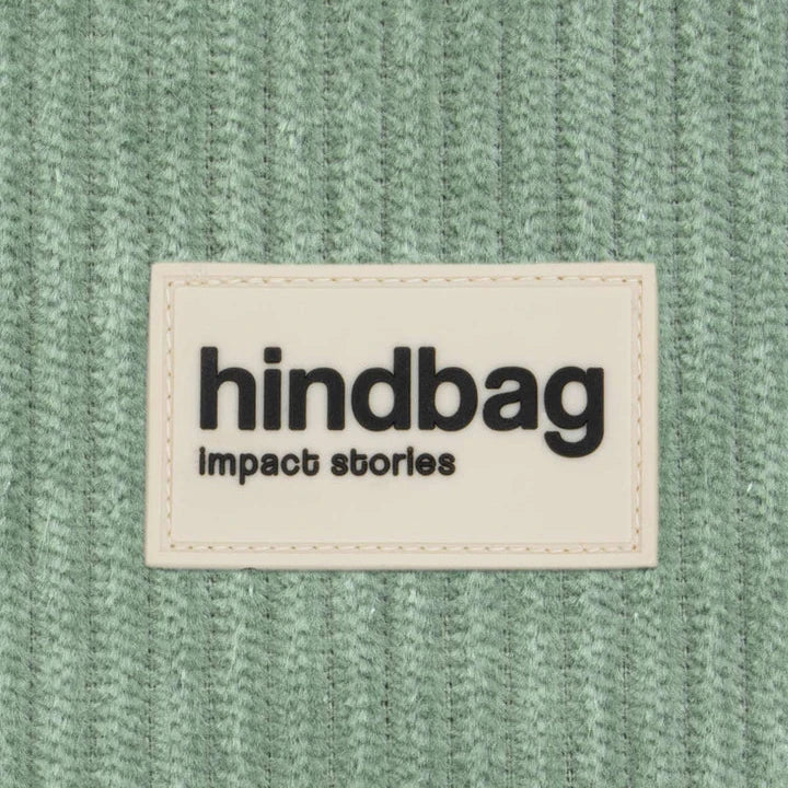 Bolso hobo Claire de pana verde agua de Hindbag