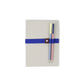 Goma elástica para cuaderno Atenas azul marino con porta-bolis de Papier Tigre