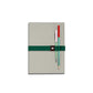 Goma elástica para cuaderno Dublín verde con porta-bolis de Papier Tigre