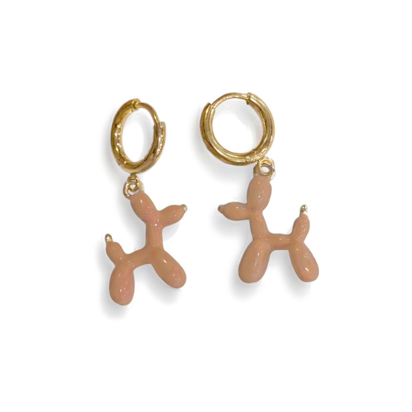 Pendientes arete Perro Caniche de Globos de colores