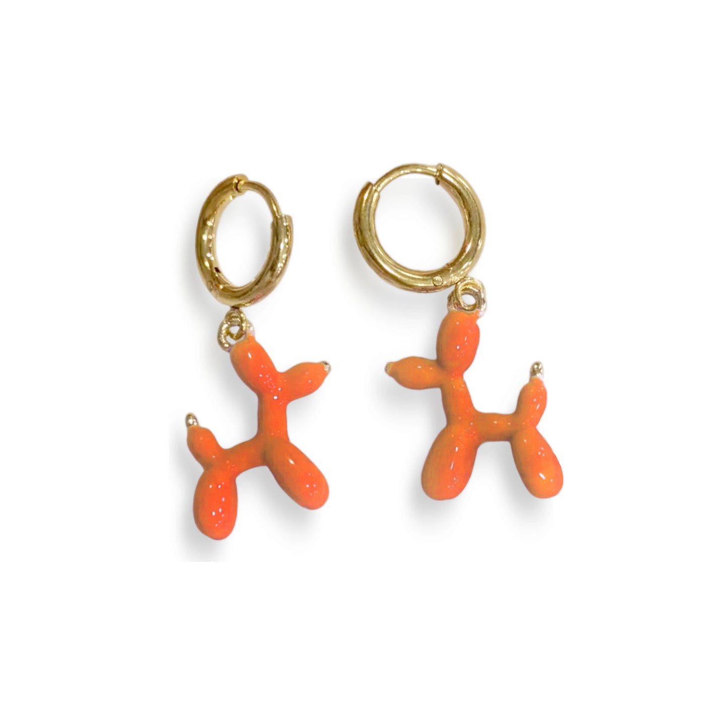 Pendientes arete Perro Caniche de Globos de colores