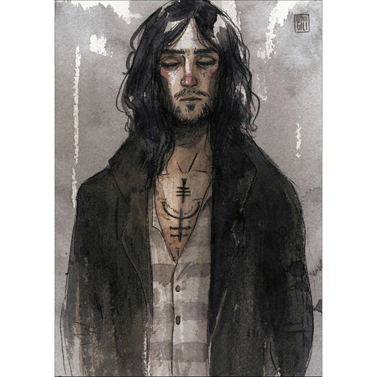 ilustración de Esther Gili del personaje de Harry Potter Sirius Black