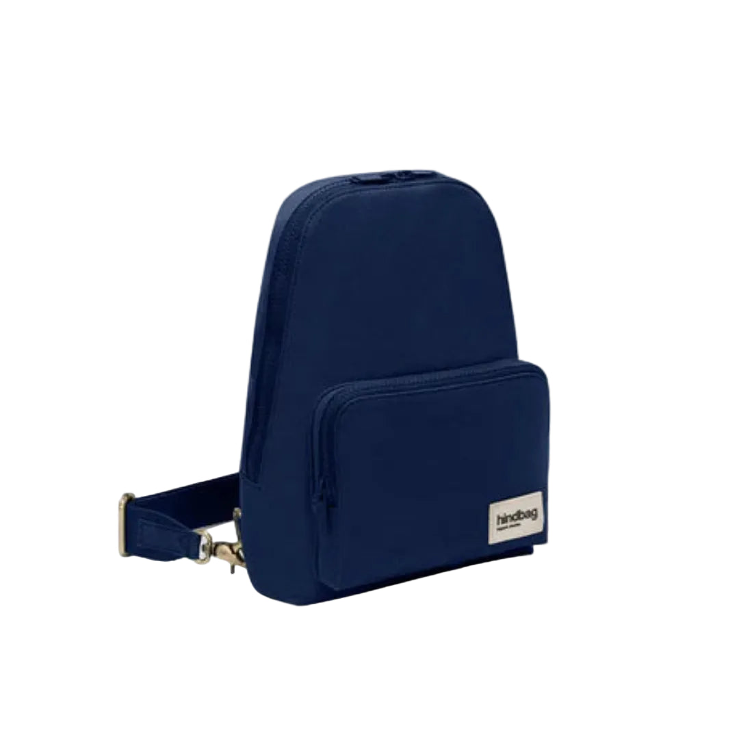 Mochila pequeña azul navy para llevar cruzada