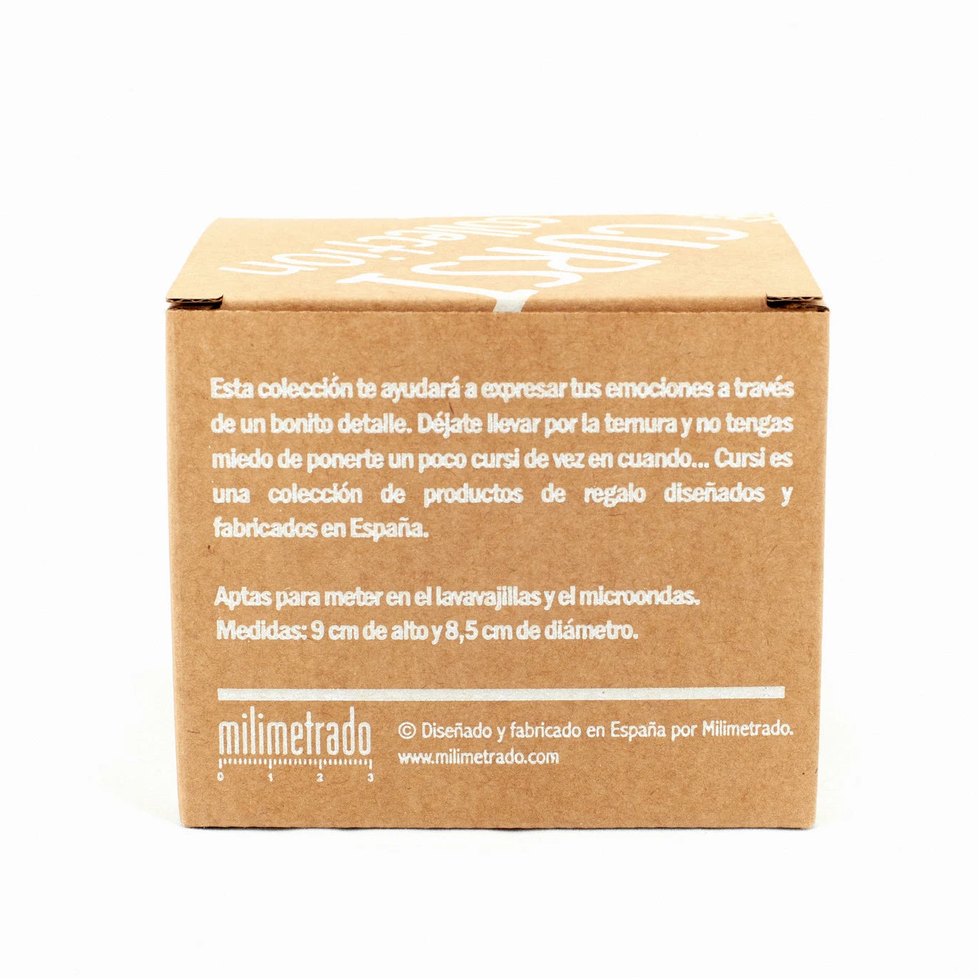 embalaje cajita marron