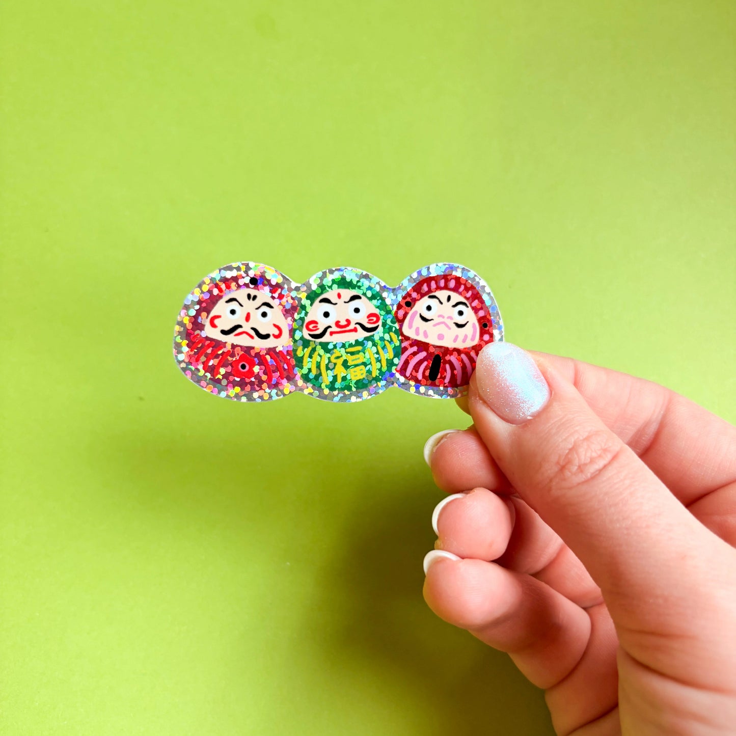 Pegatina Daruma de Laura Ortiz