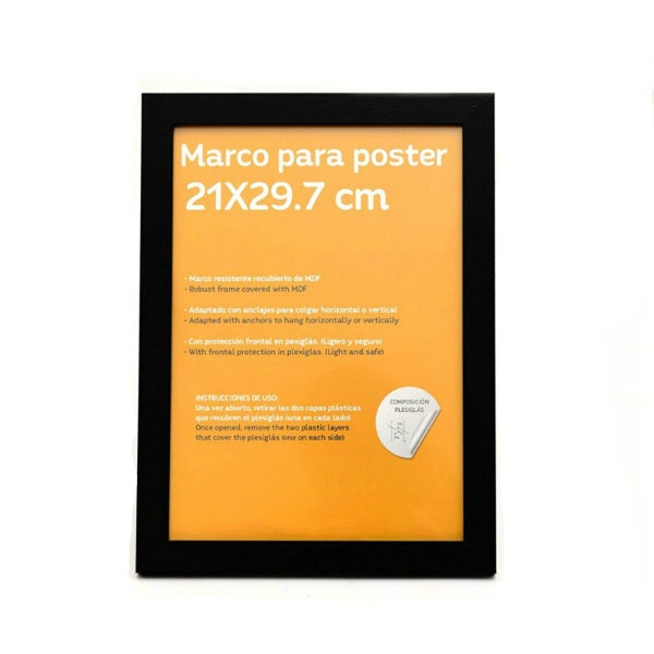 Marco A4 láminas ilustración prints decoración portafotos pared mesa DINA4