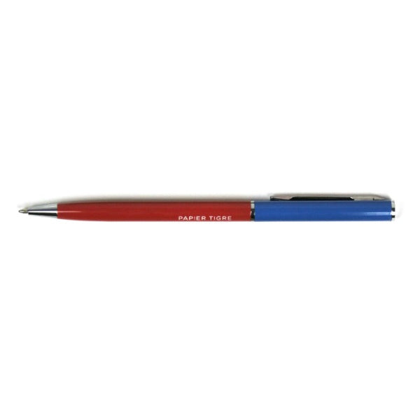 Bolígrafo de diseño de colores azul y rojo de Papier Tigre de París