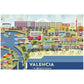  Postal de los Poblados Marítimos ideal para regalar como souvenir si vienes de turismo por Valencia 