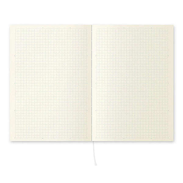 Cuaderno de papel japonés abierto 180 grados de hojas de cuadrícula tamaño A5