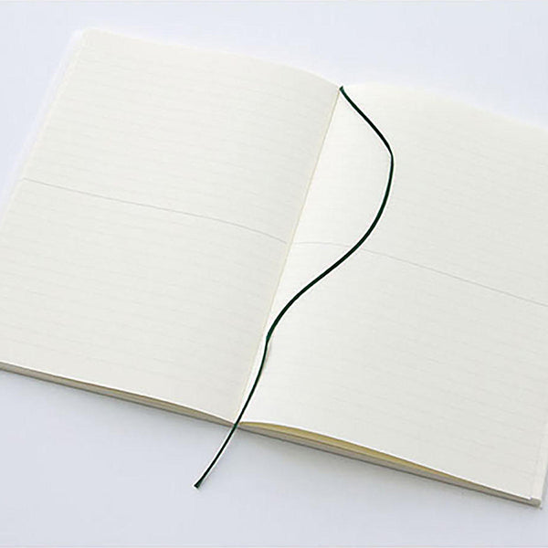 Cuaderno de papel japonés de hojas a rayas tamaño A5 y marcapáginas negro