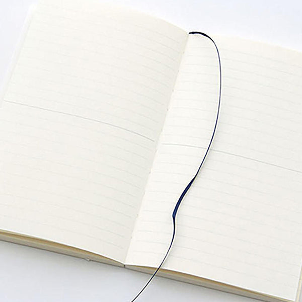 Cuaderno MD de Midori con papel japonés de alta calidad tamaño B6 Slim alargado con hojas a rayas y marcapáginas de seda