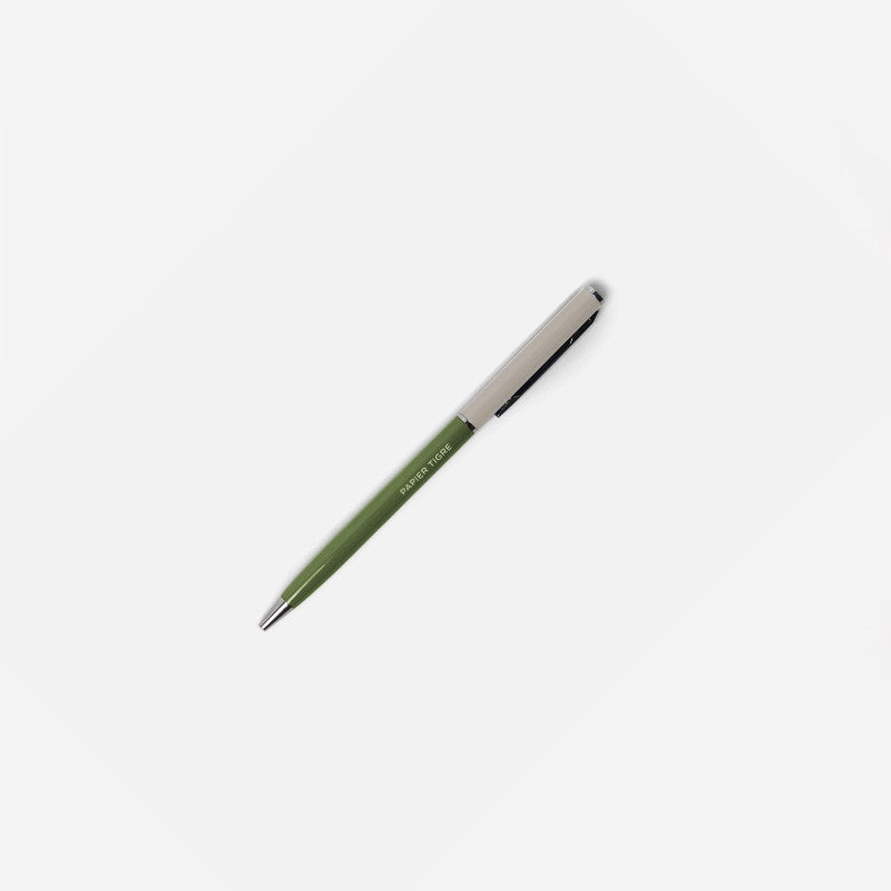 Bolígrafo de diseño de colores verde aceituna y lunar de los diseñadores Papier Tigre de París