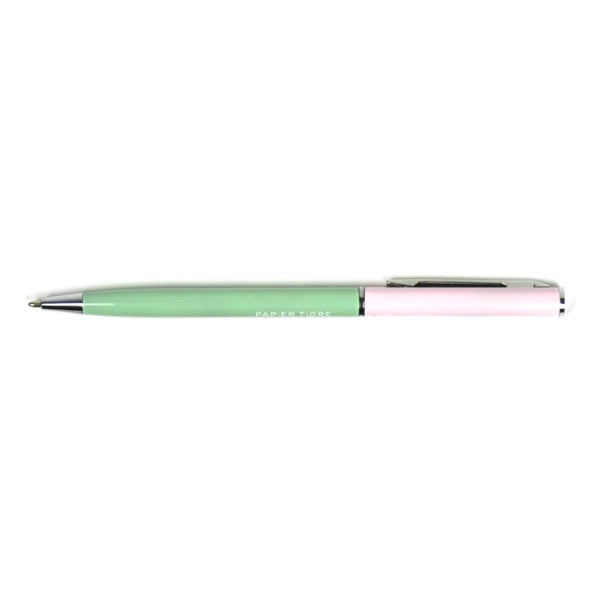 Bolígrafo de diseño de colores verde y rosa de los diseñadores Papier Tigre de París