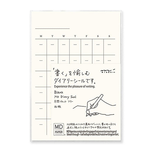 Planificador mensual adhesivo de Midori