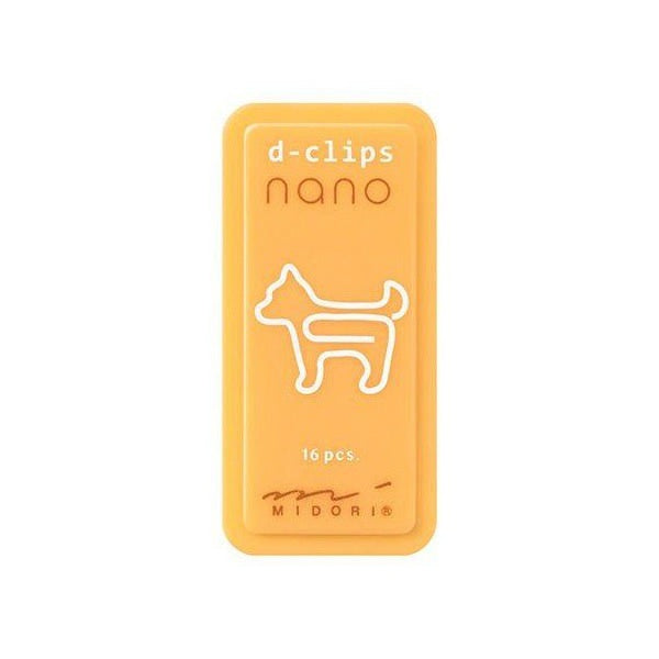 Cajita de clips de metal con forma de perrito de la firma japonesa Midori