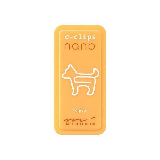 Cajita de clips de metal con forma de perrito de la firma japonesa Midori