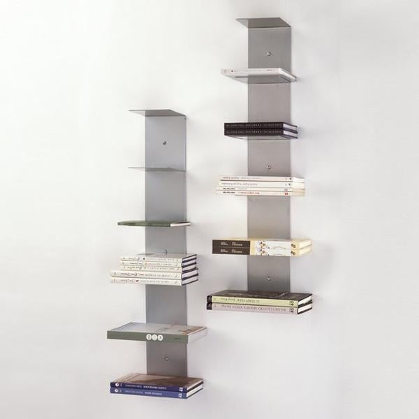 Librería colgante de pared con estantes de metal Joco