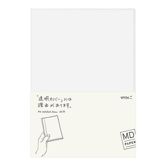 Funda transparente para cuaderno MD A5 de Midori