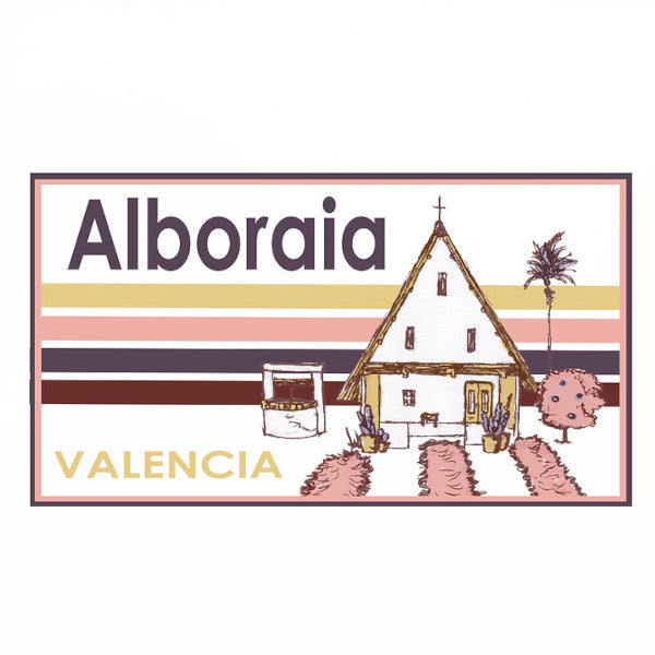 Ilustración para el bordado de la gorra Alboraia con una barraca