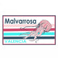 Ilustración para el bordado de la gorra Malvarrosa (Valencia) con una medusa
