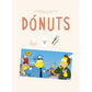 Página del libro Las recetas del mundo en las pelis de animación con el título de la receta de Dónuts y un fotograma de la película de Los Simpson