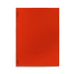 Libreta A4 con portada roja e interior liso, un proyecto valenciano local de Colla
