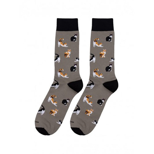 Cats Gray Socks
