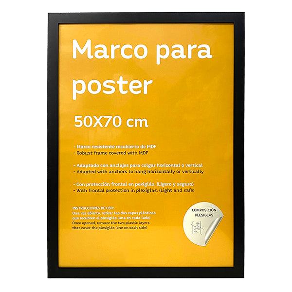 Marco negro 50 x 70 cm – Gnomo